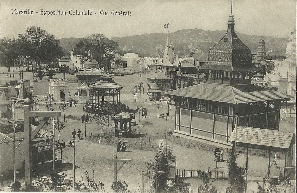 Cpa Marseille Exposition Coloniale Vue Generale