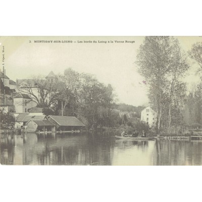 CPA - MONTIGNY SUR LOING - Les Bords Du Loing A La Vanne Rouge - Années 1900