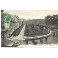 CPA - MORET - Le Quai & L'Abreuvoir - Années 1910.