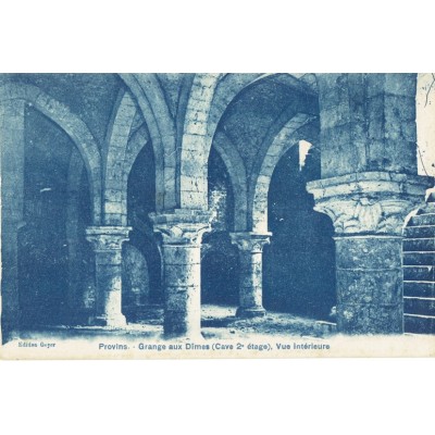 CPA - PROVINS - Grange Aux Dîmes (Cave 2e étage) Vue Intérieure - Années 1920