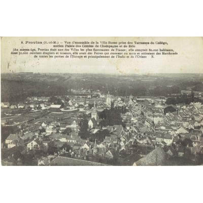 CPA - PROVINS - Vue D'Ensemble De La Ville Basse - Années 1930