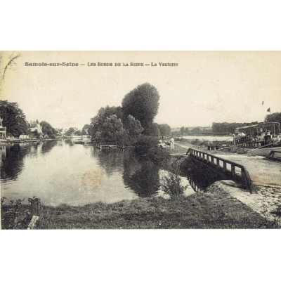 CPA - SAMOIS SUR SEINE - Les Bords De La Seine - La Vauterre - Années 1920