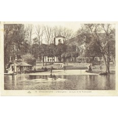 CPA - STRASBOURG - L'Orangerie, Le Lac & Le Restaurant - Années 1930