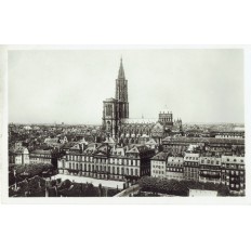 CPA - STRASBOURG - La Cathédrale & Le Palais Des Rohan - Années 1930