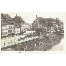 CPA - STRASBOURG - Le Quai Des Bateliers - Années 1930