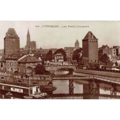 CPA - STRASBOURG - Les Ponts Couverts - Années 1920