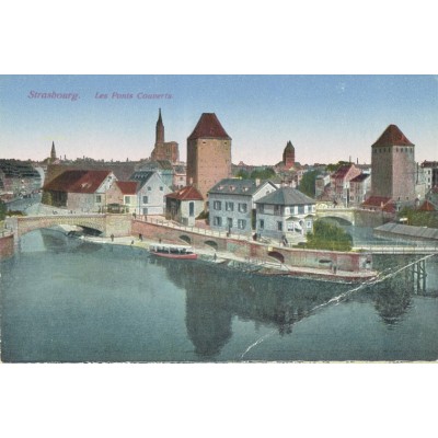 CPA - STRASBOURG - Les ponts Couverts - Années 1930