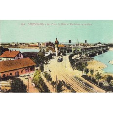 CPA - STRASBOURG - Les Ponts Du Rhin Et Kehl Dans Le Lointain - Années 1910