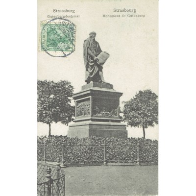 CPA - STRASBOURG - Monument De Gutenberg - Années 1910