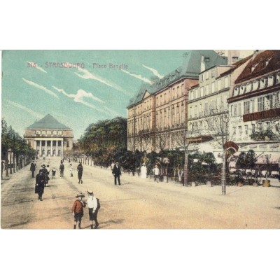 CPA - STRASBOURG - Place Broglie - Années 1900