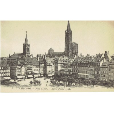 CPA - STRASBOURG - Place Kléber - Années 1920