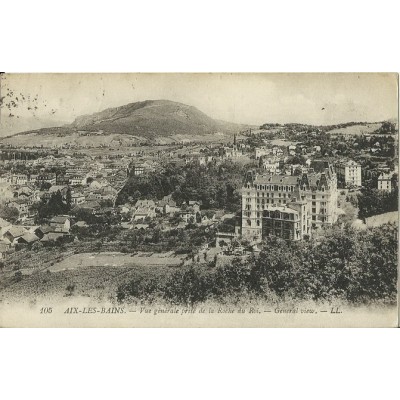 CPA: AIX-LES-BAINS. VUE DEPUIS LA ROCHE DU ROI. Années 1910.