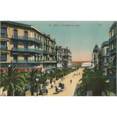 CPA: ALGERIE ANNEES 1910. ORAN, BOULEVARD DU LYCEE.