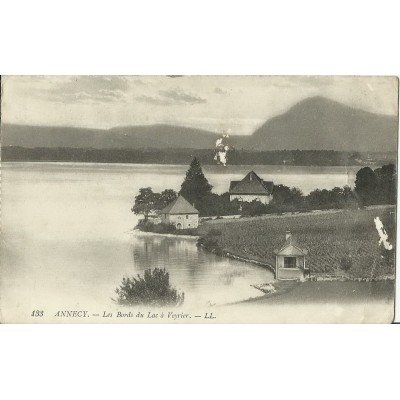 CPA: ANNECY. LES BORDS DU LAC à VEYRIER. Années 1910.