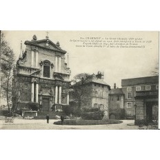 CPA: CHAMBERY. LA SAINTE CHAPELLE. ANIMEE. Années 1900.