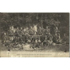 CPA: CHAMBERY.LES MITRAILLEUSES DU 22e CHASSEURS ALPINS. Années 1900.