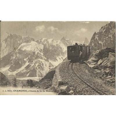 CPA: CHAMONIX . Le chemin de fer du Montenvers, Années 1920.