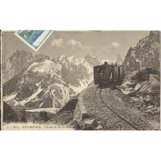 CPA: CHAMONIX, Chemin de fer du Montenvers. Années 1920.