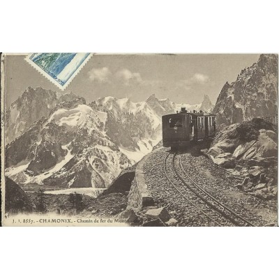 CPA: CHAMONIX, Chemin de fer du Montenvers. Années 1920.