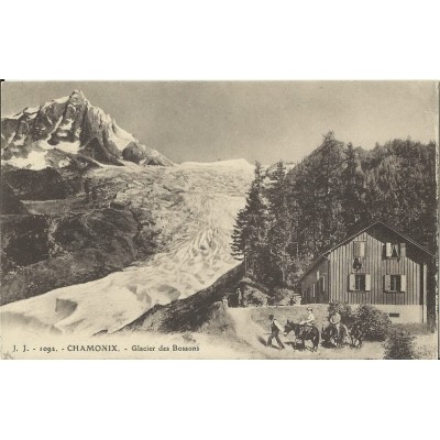 CPA: CHAMONIX, GLACIER DES BOSSONS, Années 1910.