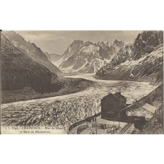 CPA: CHAMONIX, MER DE GLACE ET GARE DE MONTENVERS. Années 1910.