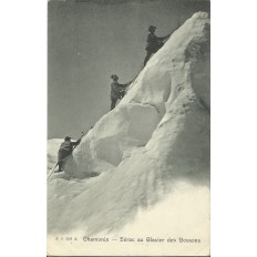 CPA: CHAMONIX. SERAC AU GLACIER DES BOSSONS. Années 1900.