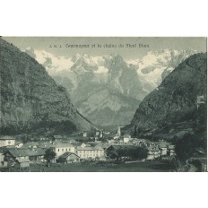 CPA: COURMAYEUR ET CHAINE DU MONT-BLANC. Années 1910.