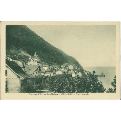 CPA: ENVIRONS D'EVIAN-LES-BAINS, MEILLERIE, VUE GENERALE. Années 1900.