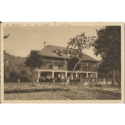 CPA: LA VERNIAZ-S/ EVIAN, PENSION RUSTIQUE. Années 1910.