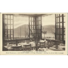 CPA: LAC d' ANNECY, LES BARATTES, HOTEL-RESTAURANT "LE PETIT-PORT"Années 1900 .