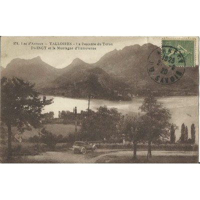 CPA: LAC d' ANNECY.TALLOIRES. LA DESCENTE DU TORON. Années 1910.