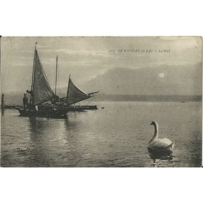 CPA: LE LAC DU BOURGET, LE PORT. Années 1910.