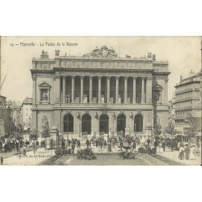 CPA: MARSEILLE, ANNEES 1910. LE PALAIS DE LA BOURSE.