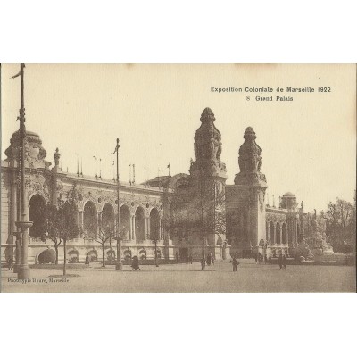 CPA: MARSEILLE, EXPOSITION COLONIALE 1922, VUE DU GRAND PALAIS.