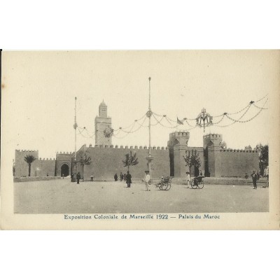 CPA: MARSEILLE, EXPOSITION COLONIALE 1922. PALAIS DU MAROC,