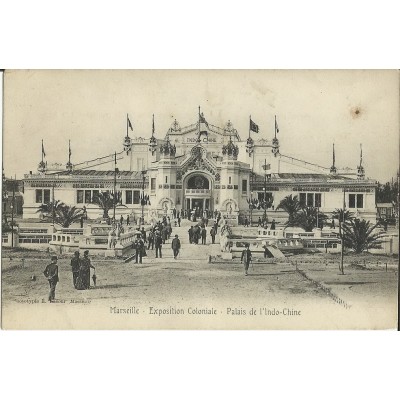 CPA: MARSEILLE, L' EXPOSITION COLONIALE 1906,PALAIS DE L'INDO-CHINE.