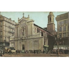 CPA: MARSEILLE, L'EGLISE DES AUGUSTINS, vers 1900.