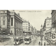 CPA: MARSEILLE, LA BOURSE AUX ENVIRONS DE 1910.