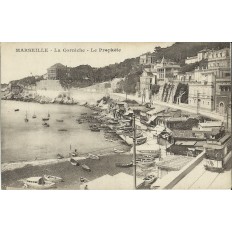 CPA: MARSEILLE, LA CORNICHE / LE PROPHETE, ANNEES 1900.