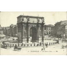 CPA: MARSEILLE, LA PORTE D'AIX, ANNEES 1900.