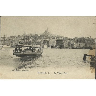 CPA: MARSEILLE, LE VIEUX PORT. ANNEES 1900