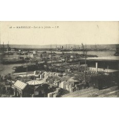 CPA: MARSEILLE, PORT DE LA JOLIETTE, ANNEES 1910.