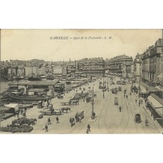 CPA: MARSEILLE, QUAI DE LA FRATERNITE, ANNEES 1900.