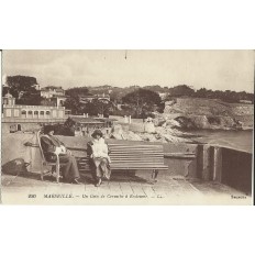 CPA: MARSEILLE, UN COIN DE CORNICHE A ENDOUME, vers 1900