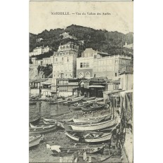 CPA: MARSEILLE, VUE DU VALLON DES AUFFES, ANNEES 1900.