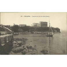 CPA: MARSEILLE,CRENEAUX DU BAS-FORT SAINT-NICOLAS, ANNEES 1920.