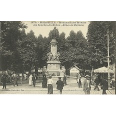 CPA: MARSEILLE,MONUMENT DES MOBILES, ALLEE DE MEILLANS, ANNEES 1910.