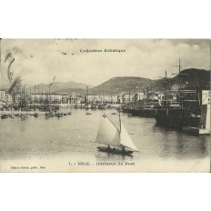 CPA: NICE. INTERIEUR DU PORT, Années 1900.