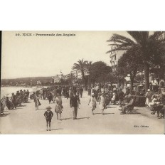 CPA: NICE. PROMENADE DES ANGLAIS , Très Animéé, vers1910.