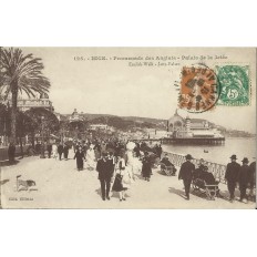 CPA: NICE. UNE VUE DE LA PROMENADE DES ANGLAIS , Années 1900.